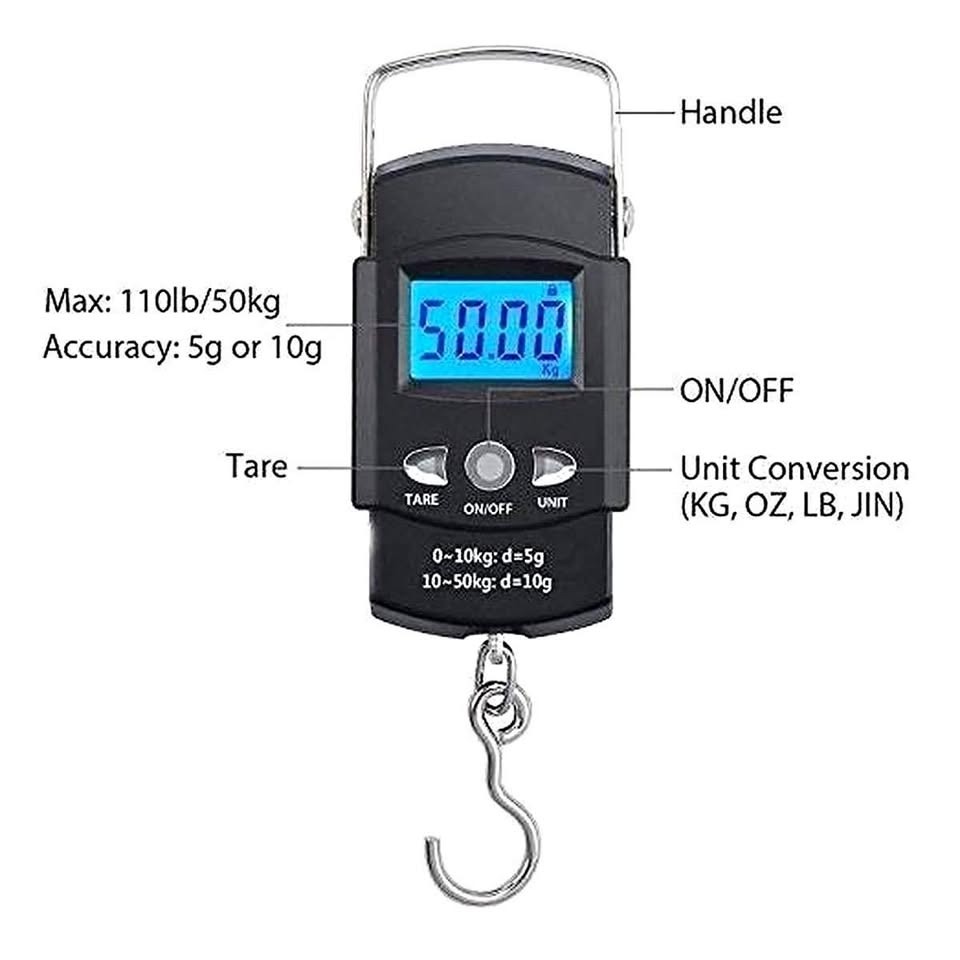 Portable electronic digital weight scale